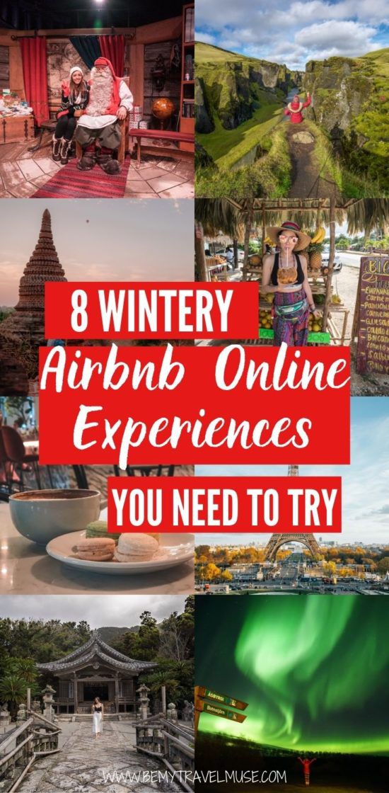  8 зимних, праздничных впечатлений от Airbnb в Интернете, которые вам нужно испытать со своими близкими в этот праздник. Планируете уникальную виртуальную встречу или ищете интересные способы сблизиться с семьей и близкими? Эти онлайн-возможности Airbnb идеально подходят для вас. Нажмите, чтобы увидеть их сейчас! #ad #Airbnb 