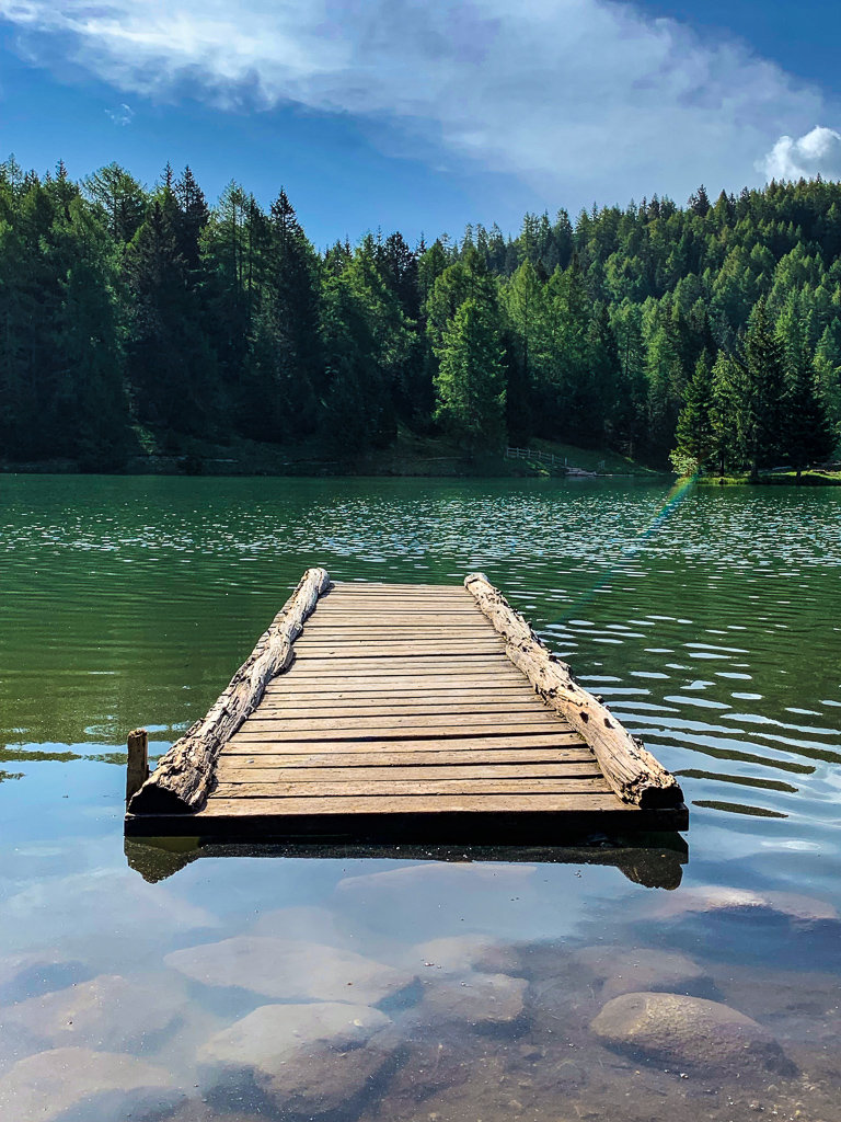 Причал на озере Трет Трентино