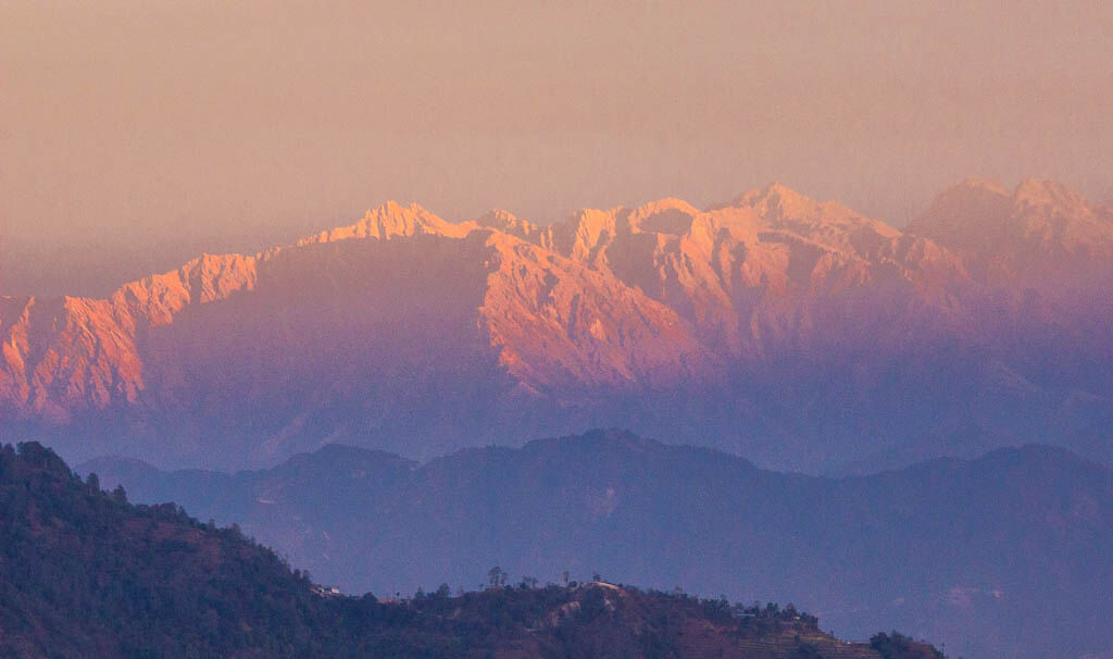  Вид на Гималаи из Нагаркота 
