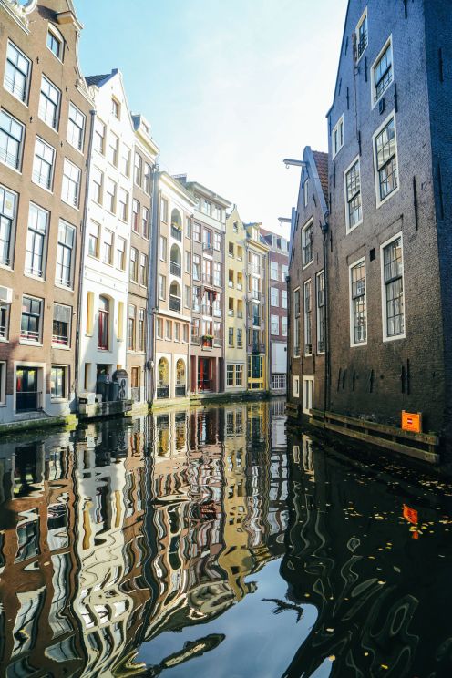  Изучение Амстердамского канала (впервые за рулем лодки!) (41) 